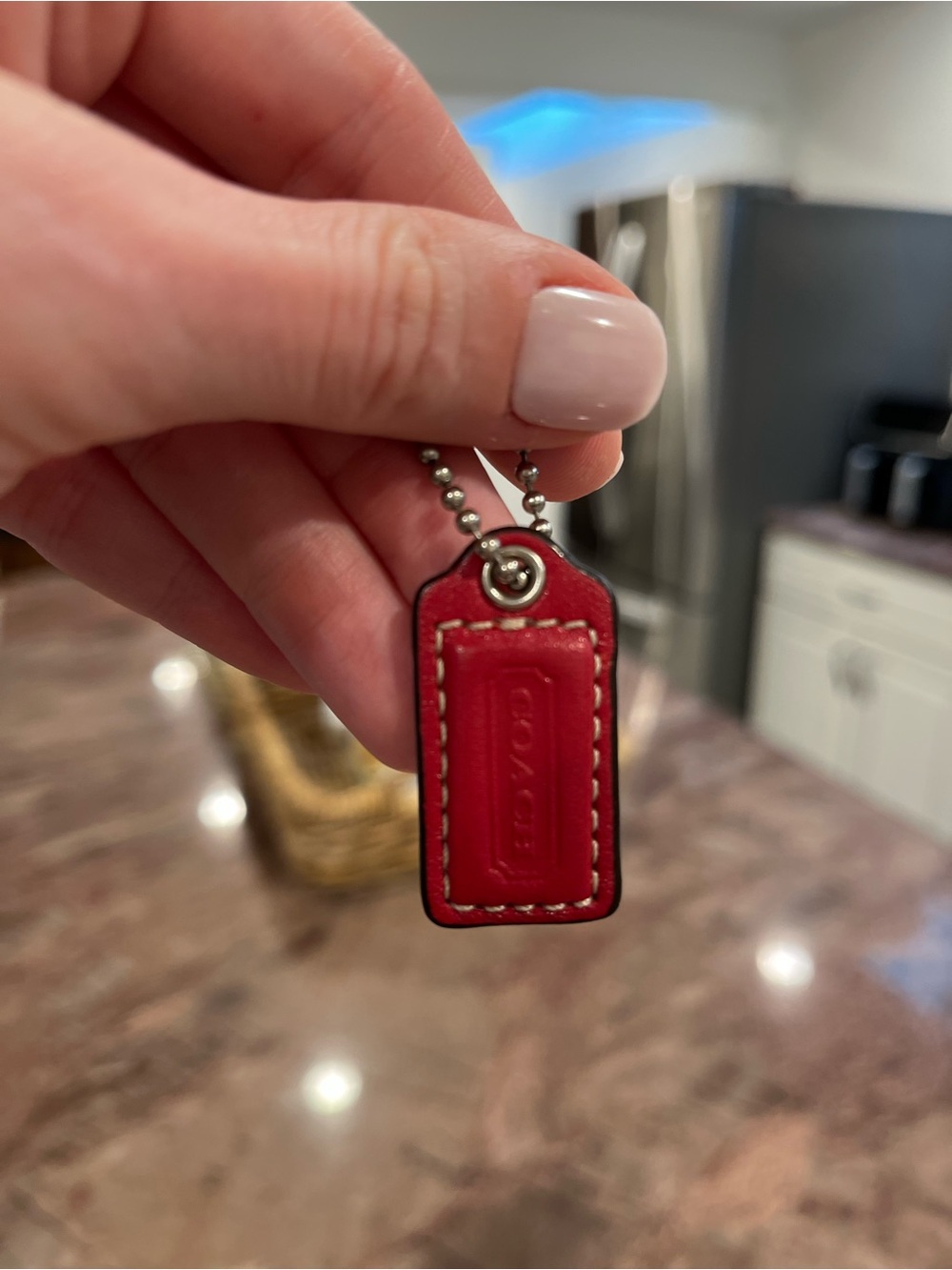 Coach Red Hangtag 1.5”